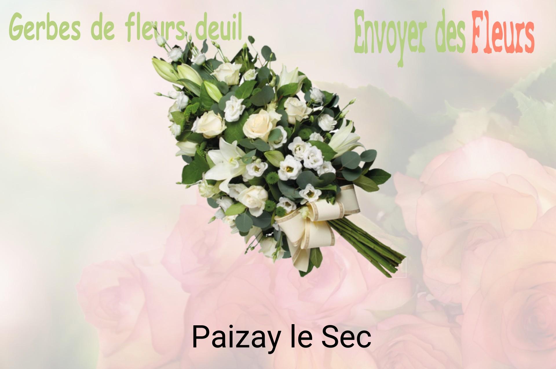 Gerbe de fleurs de deuil livrée à Paizay-le-Sec